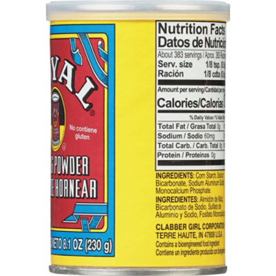 Royal Baking Powder Double Acting Gluten Free - 8.1 Oz - Image 3