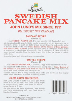 Lunds Pancake Mix Swedish - 12 Oz - Image 6