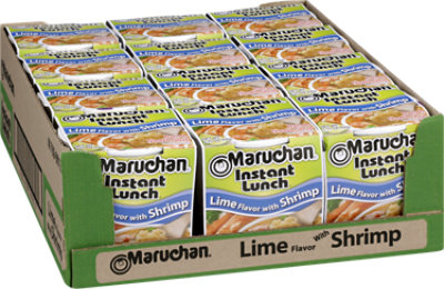 Maruchan Instant Lunch Ramen Noodle Soup Lime Flavor - 12-2.25 Oz - Image 1