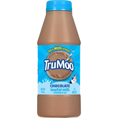 TruMoo Chocolate 1% Lowfat Milk - 1 Pint - Image 1