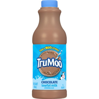 TruMoo Chocolate 1% Lowfat Milk - 1 Quart - Image 1