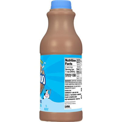 TruMoo Chocolate 1% Lowfat Milk - 1 Quart - Image 4