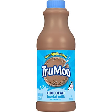 TruMoo 1% Lowfat Chocolate Milk - 1 Quart - Image 1