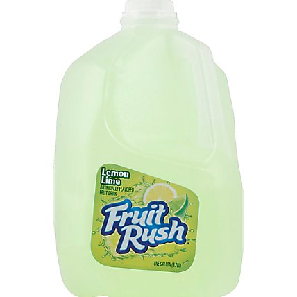 Fruit Rush Lemon Lime Drink Plastic Jug - 1 Gallon - Image 1