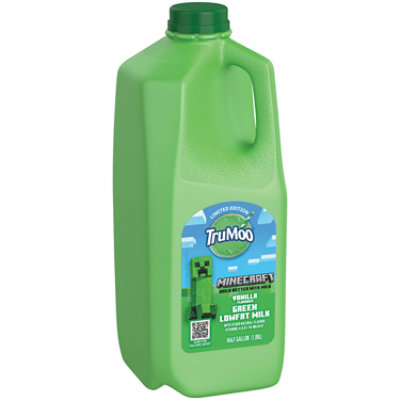 TruMoo Minecraft Vanilla Green Lowfat Mik - 0.5 Gallon - Image 2