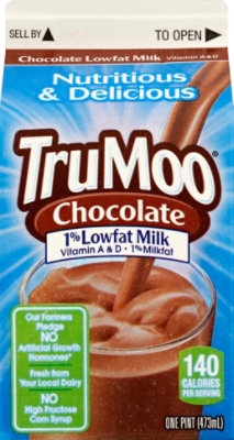 TruMoo Milk Chocolate Milk Lowfat 1% - 1 Pint - Andronico's