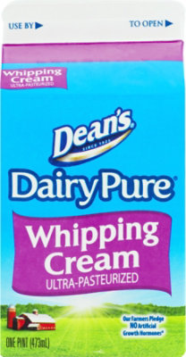 Dairy Pure Whipping Cream Heavy Cream Ultra-Pasteurized - 1 Pint