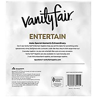 Vanity Fair Entertain Napkins Classic White - 40 Count - Image 4