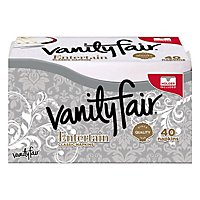 Vanity Fair Entertain Napkins Classic White With Holder - 40 Count - Image 3