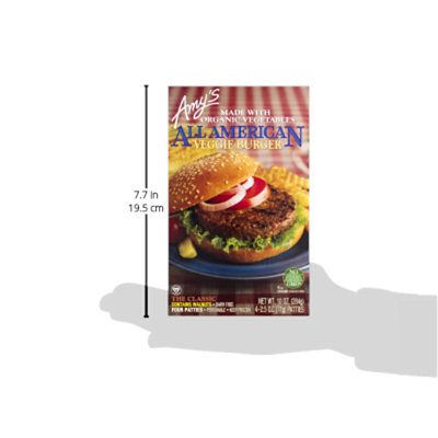 Amys Burger All American Org - 10 Oz - Image 5