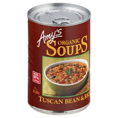Amys Organic Soups Tuscan Bean & Rice - 14.1 Oz - Image 1