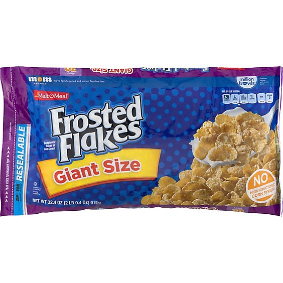 Malt-O-Meal Cereal Frosted Flakes Giant Size - 32.4 Oz