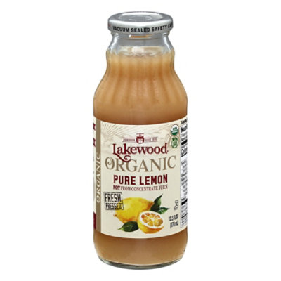 Lakewood Organic Fresh Pressed Pure Lemon Organic - 12.5 Fl. Oz. - Image 3