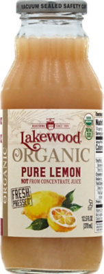 Lakewood Organic Fresh Pressed Pure Lemon Organic - 12.5 Fl. Oz. - Image 2