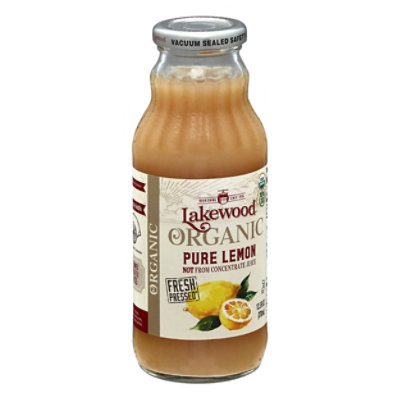 Lakewood Organic Fresh Pressed Pure Lemon Organic - 12.5 Fl. Oz. - Image 1