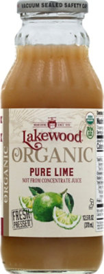 Lakewood Juice Lime Pure Organic - 12.5 Fl. Oz. - Image 2