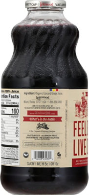 Lakewood Organic Juice Fresh Pressed GMO Free Pure Concord - 32 Fl. Oz. - Image 6