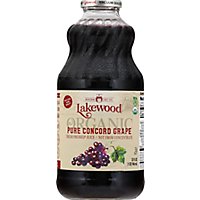 Lakewood Organic Juice Fresh Pressed GMO Free Pure Concord - 32 Fl. Oz. - Image 2