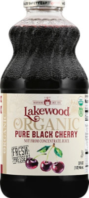 Lakewood Organic Juice Fresh Pressed Pure Black Cherry - 32 Fl. Oz. - Image 2