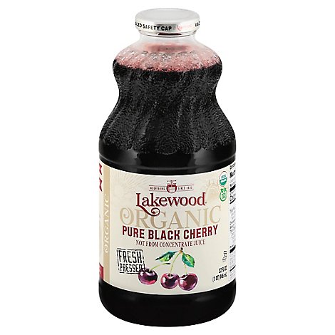 Lakewood Organic Juice Fresh Pressed Pure Black Cherry - 32 Fl. Oz.