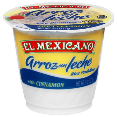 El Mexicano Arroz con Leche Rice Pudding Cup - 8 Oz