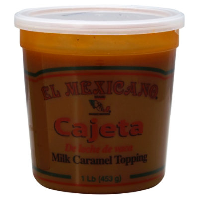 El Mexicano Topping Milk Caramel Cajeta Tub - 16 Oz