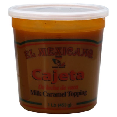 El Mexicano Topping Milk Caramel Cajeta Tub - 16 Oz