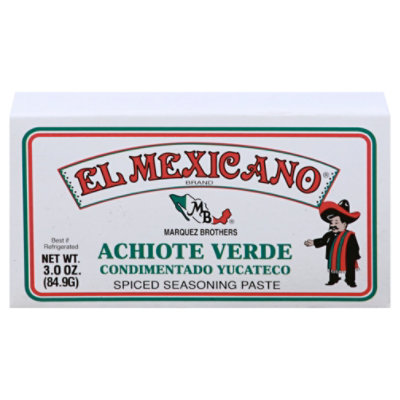 El Mexicano Seasoning Paste Achiote Verde Brick - 3 Oz - Image 3