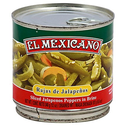 El Mexicano Jalapenos Sliced Can - 14 Oz - Image 3