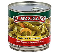 El Mexicano Jalapenos Sliced Can - 14 Oz
