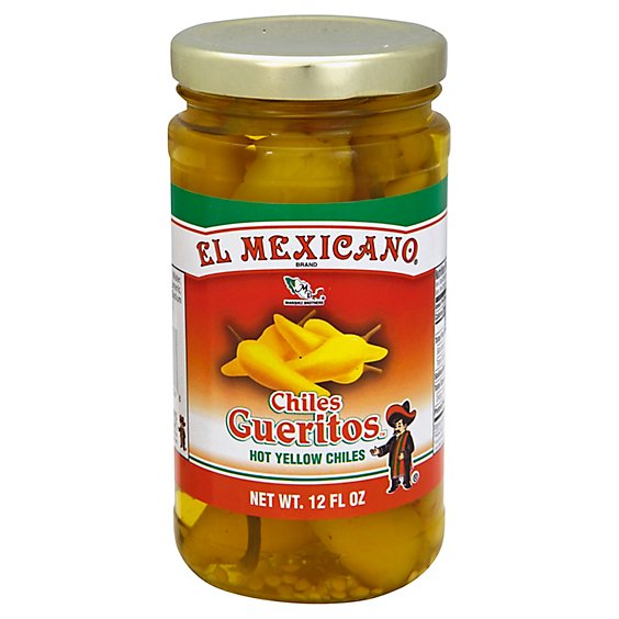 El Mexicano Chiles Gueritos Jar - 12 Oz