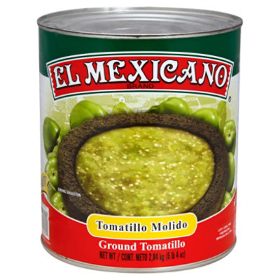 El Mexicano Tomatilo Molido Can - 100 Oz - Image 1