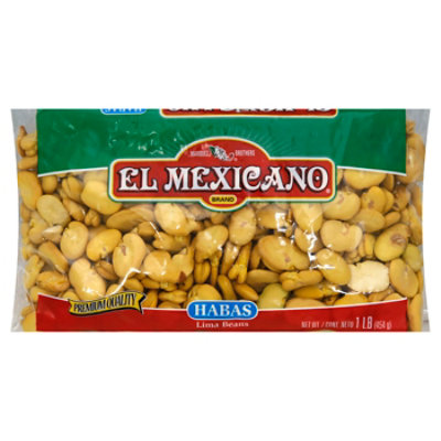 El Mexicano Beans Habas Lima - 1 Lb - Image 1