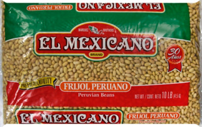 El Mexicano Beans Peruano - 10 Lb - Image 2