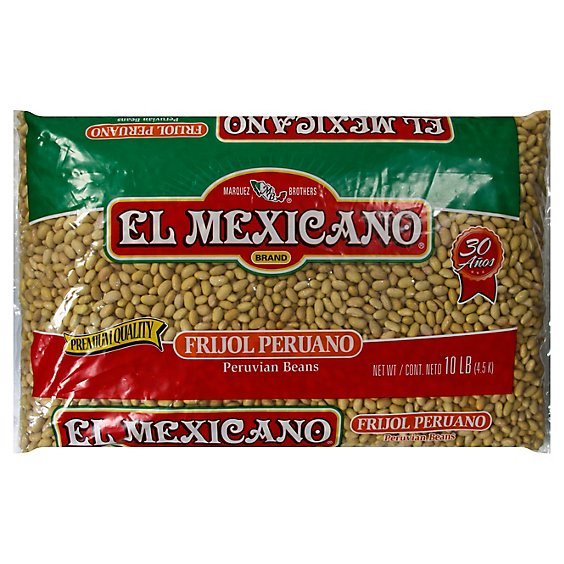 El Mexicano Beans Peruano - 10 Lb