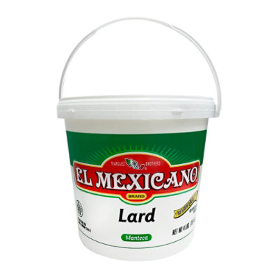 El Mexicano Manteca Tub - 64 Lb - Image 1
