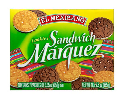 El Mexicano Sandwich Marquez Cookies - 23.5 Oz - Image 1