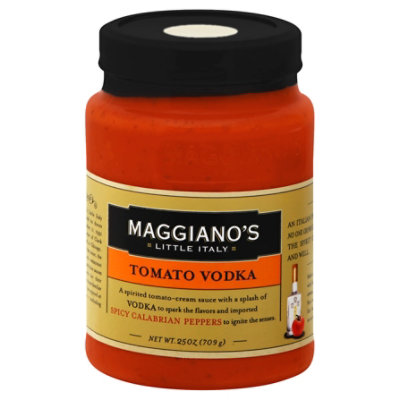 Maggianos Little Italy Sauce Tomato Vodka Jar 25 Oz Safeway