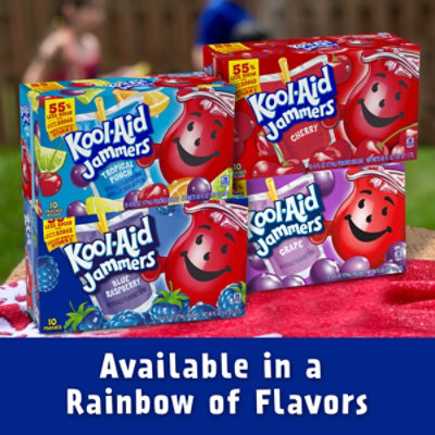 Kool-Aid Jammers Blue Raspberry Artificially Flavored Drink Pouches - 10-6 Fl. Oz. - Image 7