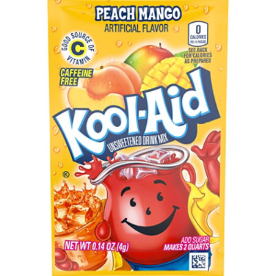 Kool-Aid Unsweetened Peach Mango Artificially Flavored Powdered Soft Drink Mix Packet - 0.14 Oz - Image 5