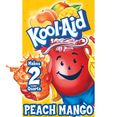 Kool-Aid Drink Mix Caffeine Free Unsweetened Peach Mango - 0.14 Oz