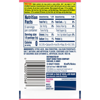 Kool-Aid Unsweetened Watermelon Artificially Flavored Powdered Soft Drink Mix Packet - 0.15 Oz - Image 3