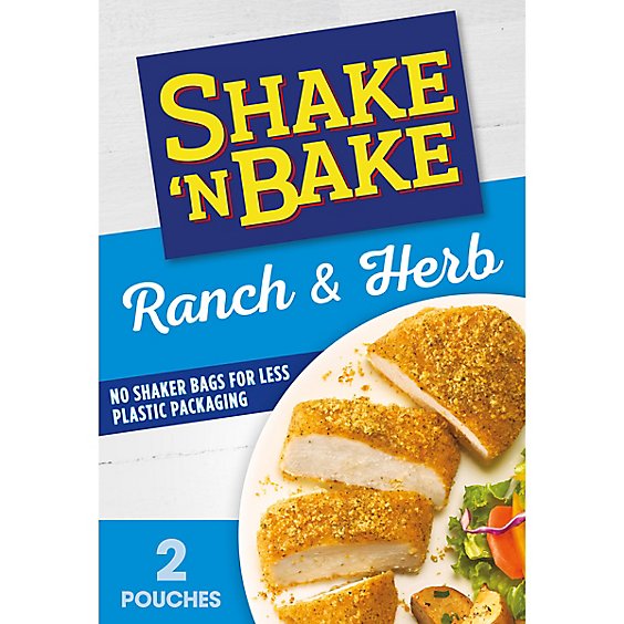 Shake 'N Bake Ranch & Herb Seasoned Coating Mix Packets Box 2 Count - 4.75 Oz