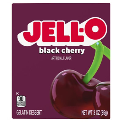 Jell-O Black Cherry Gelatin Dessert Mix Box - 3 Oz - Image 7