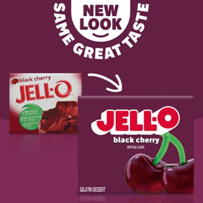 Jell-O Black Cherry Gelatin Dessert Mix Box - 3 Oz - Image 4