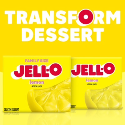 Jell-O Lemon Gelatin Dessert Mix Box - 6 Oz - Image 9