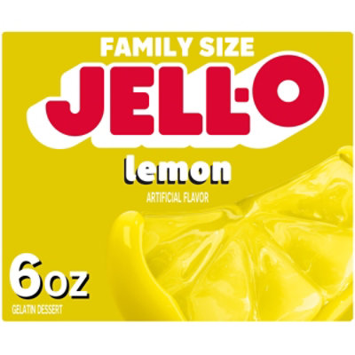 Jell-O Lemon Gelatin Dessert Mix Box - 6 Oz - Image 2