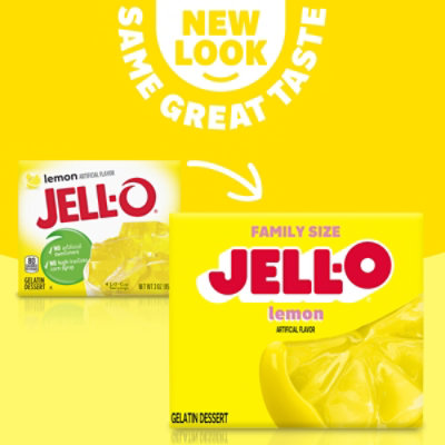 Jell-O Lemon Gelatin Dessert Mix Box - 6 Oz - Image 8