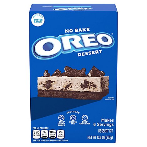 JELL-O No Bake Dessert Mix OREO - 19.6 Oz