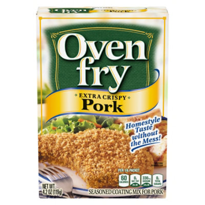 Oven Fry Extra Crispy Seasoned Coating Mix for Pork - 4.2 Oz